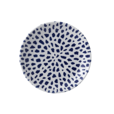 DUDSON TERRAZZO BLUE COUPE PLATE 8.5Inch
