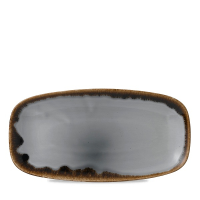DUDSON HARVEST GREY OBLONG PLATE 11.7X6Inch
