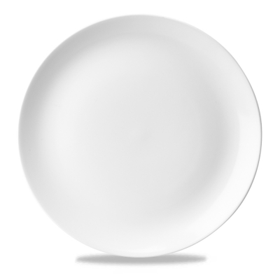 CHURCHILL SUPER VITRIFIED EVOLVE WHITE COUPE PLATE 11.3Inch