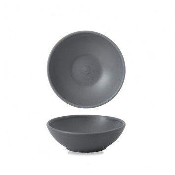 CHURCHILL SUPER VITRIFIED NOURISH SEATTLE GREY SHALLOW BOWL 9OZ