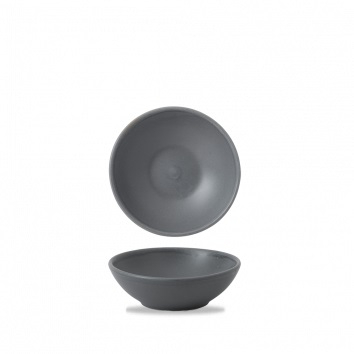 CHURCHILL SUPER VITRIFIED NOURISH SEATTLE GREY SHALLOW BOWL 7OZ