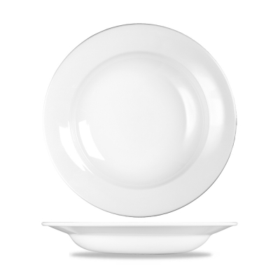 CHURCHILL SUPER VITRIFIED WHITE PROFILE BOWL 17.6OZ