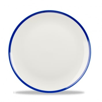 CHURCHILL SUPER VITRIFIED RETRO BLUE COUPE PLATE 11.3Inch