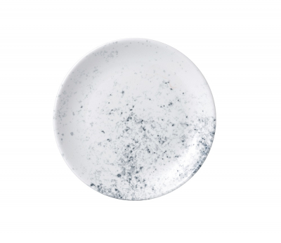 CHURCHILL SUPER VITRIFIED STUDIO PRINTS HAZE BLUE COUPE PLATE 6.5Inch