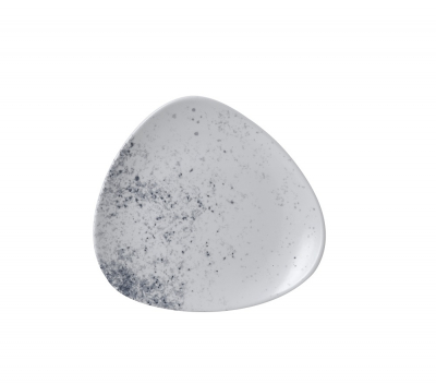 CHURCHILL SUPER VITRIFIED STUDIO PRINTS HAZE BLUE TRIANGULAR PLATE 7.6Inch
