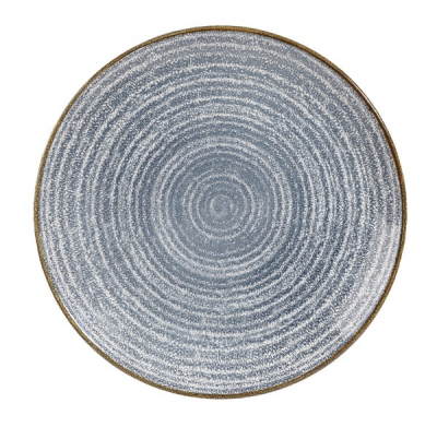 CHURCHILL SUPER VITRIFIED STUDIO PRINTS SLATE BLUE COUPE PLATE 10.2Inch