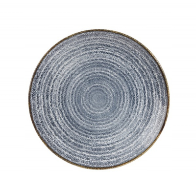 CHURCHILL SUPER VITRIFIED STUDIO PRINTS SLATE BLUE COUPE PLATE 8.5Inch