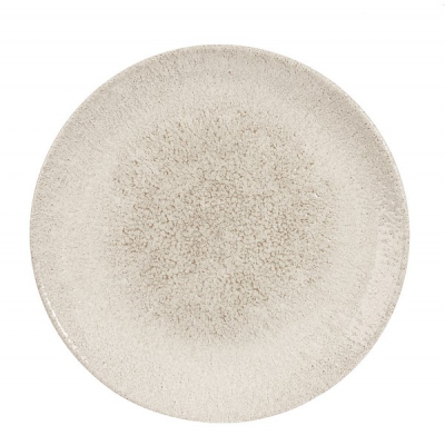 CHURCHILL SUPER VITRIFIED STUDIO PRINTS RAKU AGATE GREY COUPE PLATE 10.2Inch