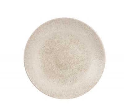 CHURCHILL SUPER VITRIFIED STUDIO PRINTS RAKU AGATE GREY DEEP COUPE PLATE 10Inch