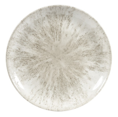 CHURCHILL SUPER VITRIFIED STUDIO PRINTS STONE AGATE GREY COUPE PLATE 11.3Inch
