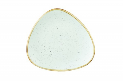 CHURCHILL SUPER VITRIFIED STONECAST DUCK EGG BLUE TRIANGULAR PLATE 9Inch