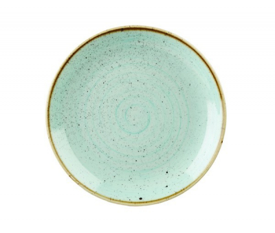CHURCHILL SUPER VITRIFIED STONECAST DUCK EGG BLUE COUPE PLATE 10.2Inch