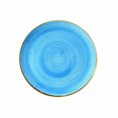 CHURCHILL SUPER VITRIFIED STONECAST CORNFLOWER BLUE COUPE PLATE 12.8Inch