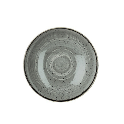 CHURCHILL SUPER VITRIFIED STONECAST PEPPERCORN GREY COUPE BOWL 40OZ