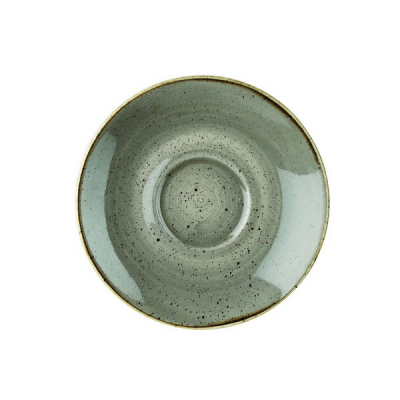CHURCHILL SUPER VITRIFIED STONECAST PEPPERCORN GREY SAUCER 6.1Inch