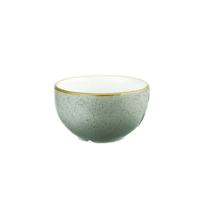 CHURCHILL SUPER VITRIFIED STONECAST PEPPERCORN GREY SUGAR BOWL 8OZ