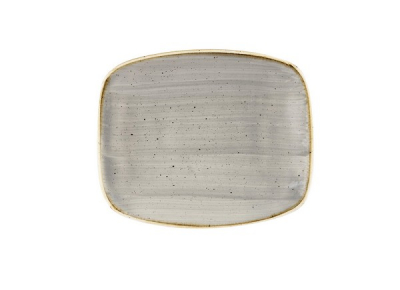CHURCHILL SUPER VITRIFIED STONECAST PEPPERCORN GREY CHEF'S OBLONG PLATE 6X5Inch