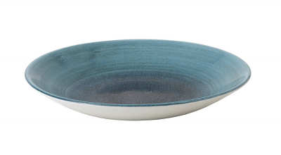 CHURCHILL SUPER VITRIFIED STONECAST AQUEOUS LAGOON COUPE PLATE 8.9Inch