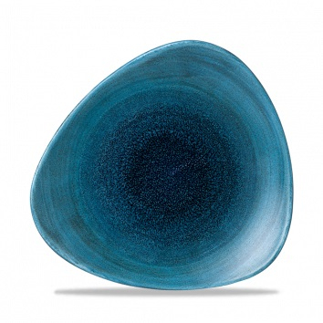 CHURCHILL SUPER VITRIFIED STONECAST AQUEOUS LAGOON TRIANGULAR PLATE 12.2Inch