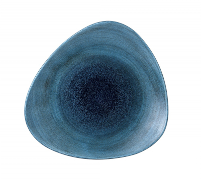 CHURCHILL SUPER VITRIFIED STONECAST AQUEOUS LAGOON TRIANGULAR PLATE 10.4Inch