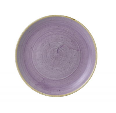 CHURCHILL STONECAST LAVENDER COUPE PLATE 21.7CM X 12
