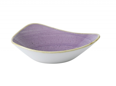 CHURCHILL STONECAST LAVENDER TRIANGLE BOWL 23.5CM/21OZ X 12