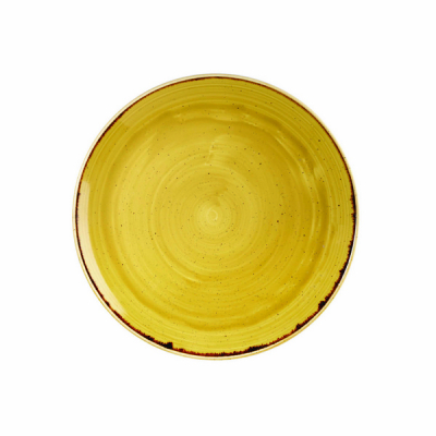 CHURCHILL SUPER VITRIFIED STONECAST MUSTARD SEED COUPE PLATE 10.2Inch