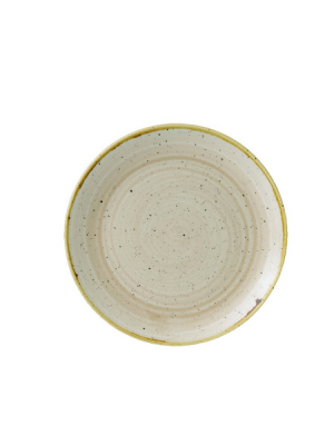 CHURCHILL SUPER VITRIFIED STONECAST NUTMEG CREAM COUPE PLATE 8.5Inch