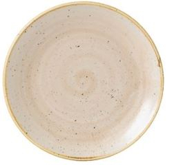 CHURCHILL SUPER VITRIFIED STONECAST NUTMEG CREAM COUPE PLATE 6.5Inch