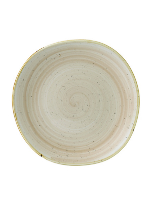 CHURCHILL SUPER VITRIFIED STONECAST NUTMEG CREAM ORGANIC PLATE 10.4Inch