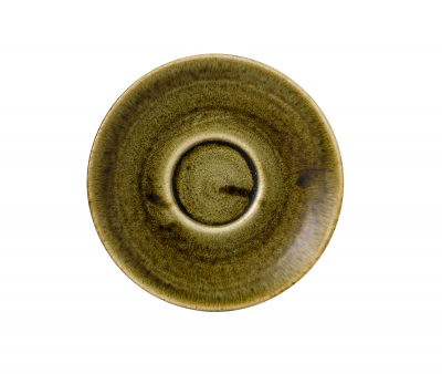 CHURCHILL SUPER VITRIFIED STONECAST PLUME OLIVE SAUCER 6.1Inch