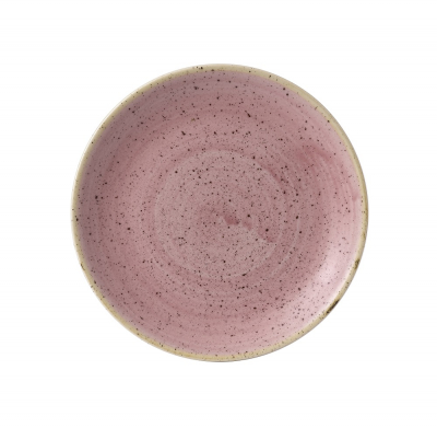 CHURCHILL SUPER VITRIFIED STONECAST PETAL PINK COUPE PLATE 6.5Inch