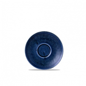 CHURCHILL STONECAST PLUME X12 ULTRAMARINE SAUCER 11.8CM