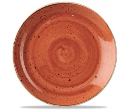 CHURCHILL SUPER VITRIFIED STONECAST SPICED ORANGE COUPE PLATE 6.5Inch