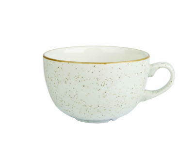 CHURCHILL SUPER VITRIFIED STONECAST BARLEY WHITE CAPPUCCINO CUP 8OZ