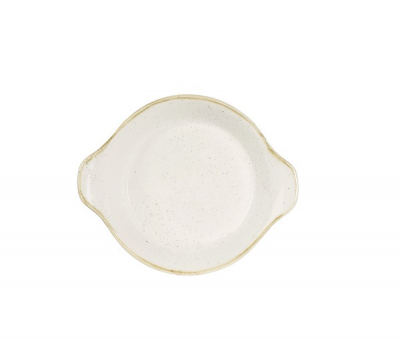 CHURCHILL SUPER VITRIFIED STONECAST BARLEY WHITE ROUND DISH 20.8OZ