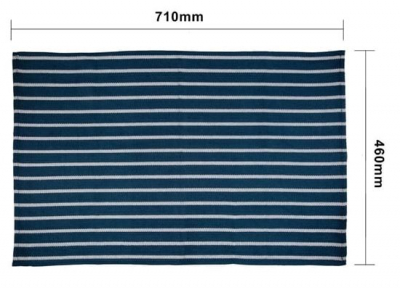 BUTCHERS STRIPE CHEF TEA TOWEL 18X28Inch 100% COTTON NAVY/WHITE
