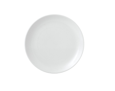 CHURCHILL SUPER VITRIFIED WHITE VELLUM COUPE PLATE 10.2Inch