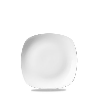 CHURCHILL SUPER VITRIFIED WHITE X SQUARED SQUARE PLATE 6.7Inch