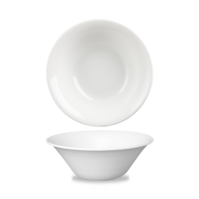 CHURCHILL SUPER VITRIFIED WHITE MEDITERRANEAN SALAD BOWL 28.2OZ