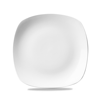 CHURCHILL SUPER VITRIFIED WHITE X SQUARED SQUARE PLATE 8.5Inch