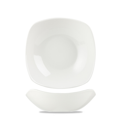 CHURCHILL SUPER VITRIFIED WHITE X SQUARED SQUARE BOWL 20OZ