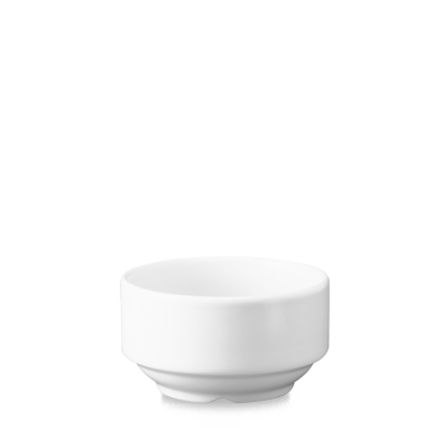 CHURCHILL SUPER VITRIFIED WHITE CONSOMME BOWL 14.1OZ