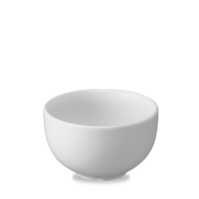 CHURCHILL SUPER VITRIFIED WHITE FOOTED BOWL 25OZ