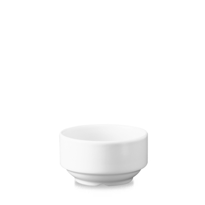 CHURCHILL SUPER VITRIFIED WHITE CONSOMME BOWL 9.9OZ