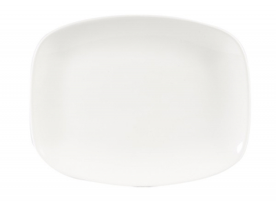 CHURCHILL SUPER VITRIFIED WHITE X SQUARED CHEF'S OBLONG PLATE 10.3X8Inch