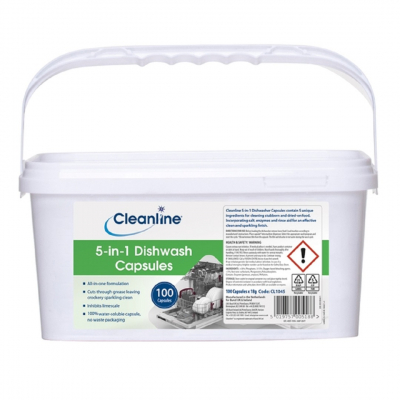 CLEANLINE 5-IN-1 DISHWASH CAPSULE TABLET X100