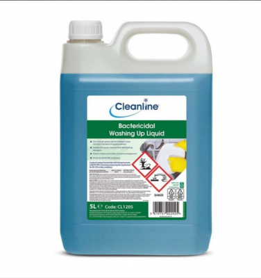 CLEANLINE BACTERICIDAL WASHING UP LIQUID 5L