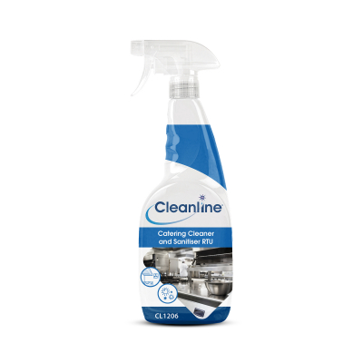 CLEANLINE CATERING CLEANER SANITISER RTU 6X750ML