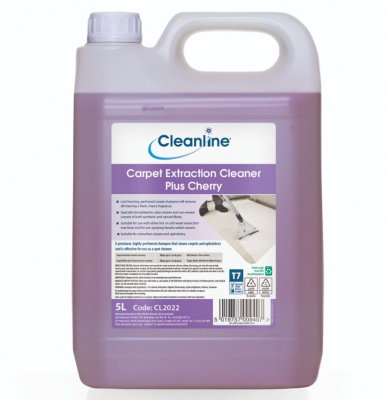 CLEANLINE CARPET EXTRACTION CLEANER PLUS CHERRY 5LTR T7